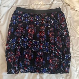 Printed mini skirt
